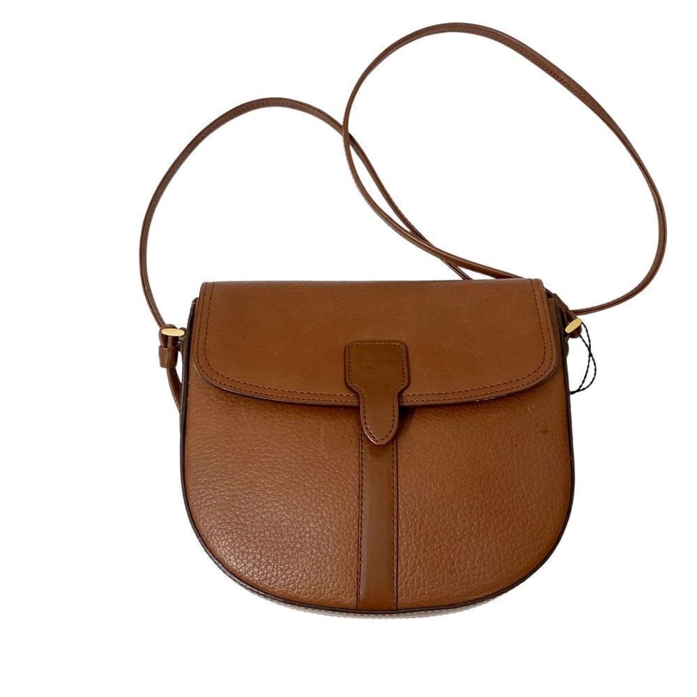 BURBERRYS Leather Shoulder Crossbody Bag 💼 Dark Brown